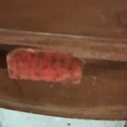Sheet metal table and chairs