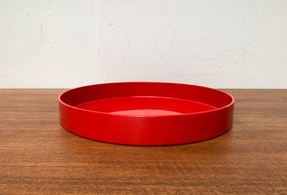 Vintage Space Age Red Tray from Boltze Design, 1970s