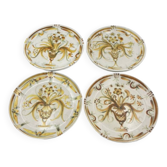 Lot de 4 assiettes Keraluc Quimper