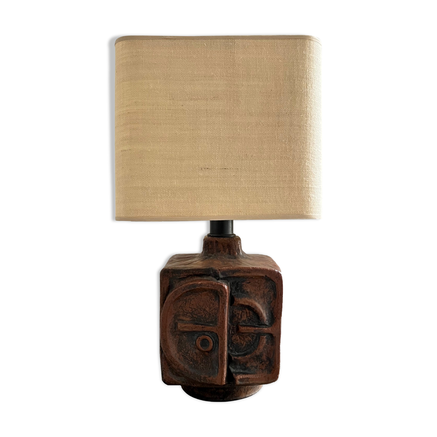 Terracotta lamp byhemut schäffenacker 1960