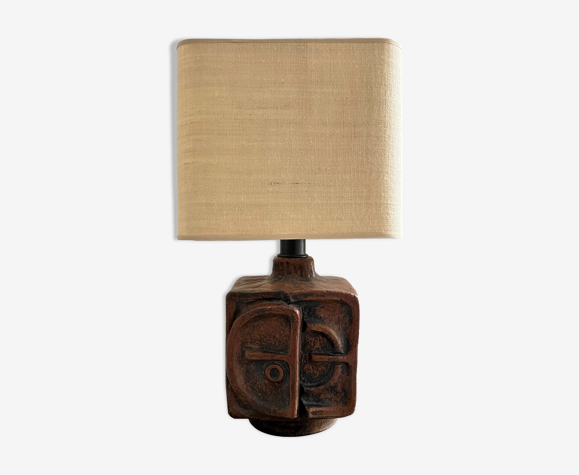 Terracotta lamp byhemut schäffenacker 1960