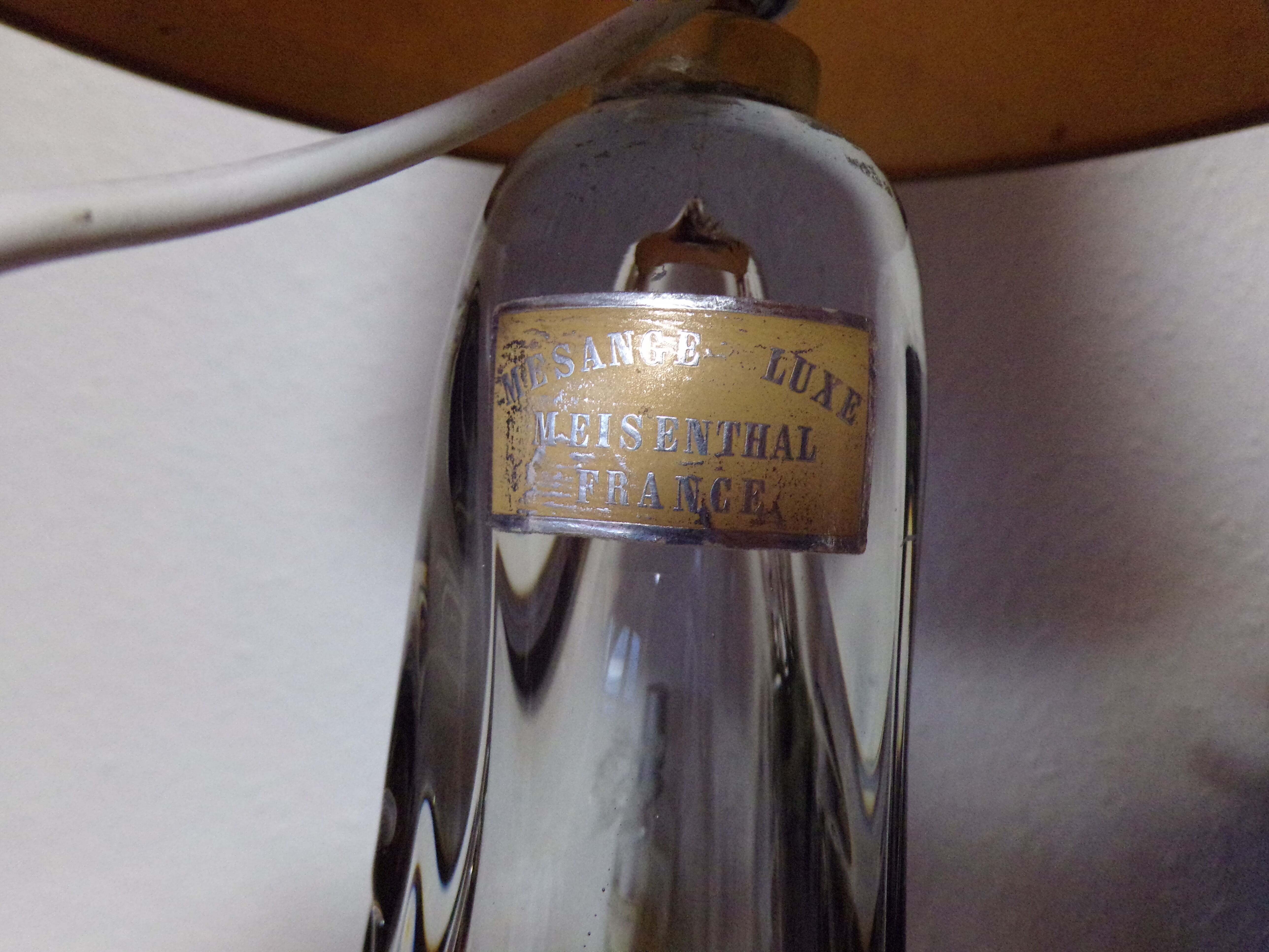 Meisenthal glass lamp