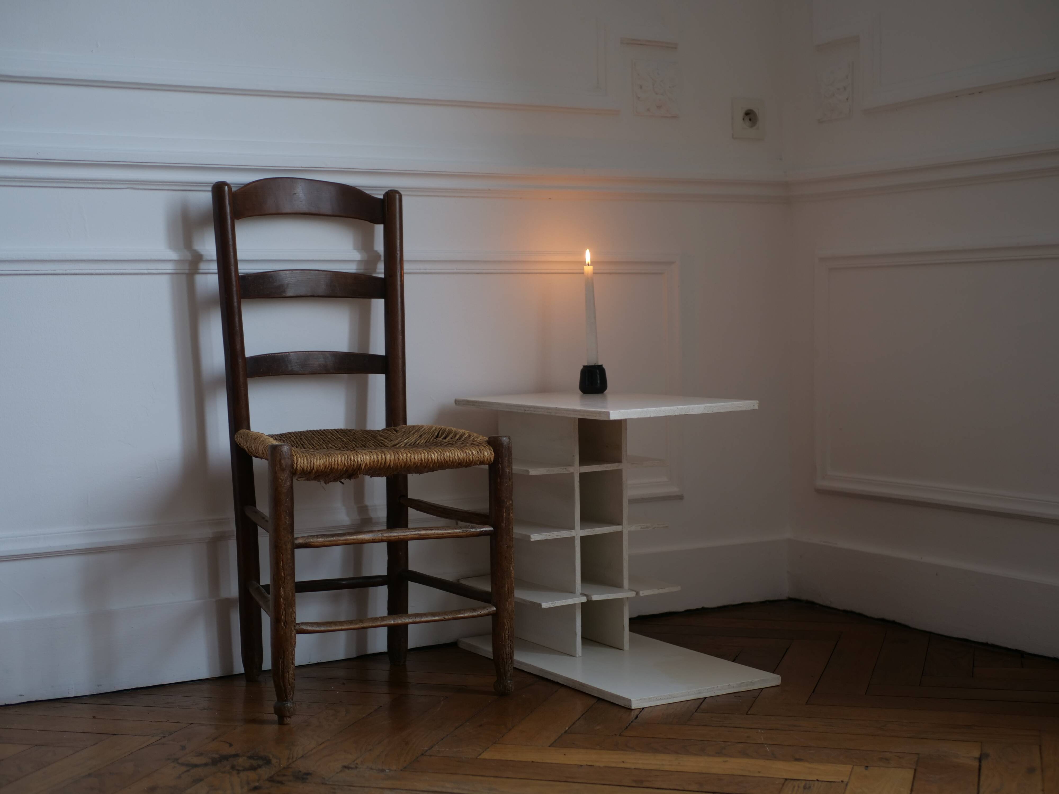 modernist bedside table, anonymous work, 20th century