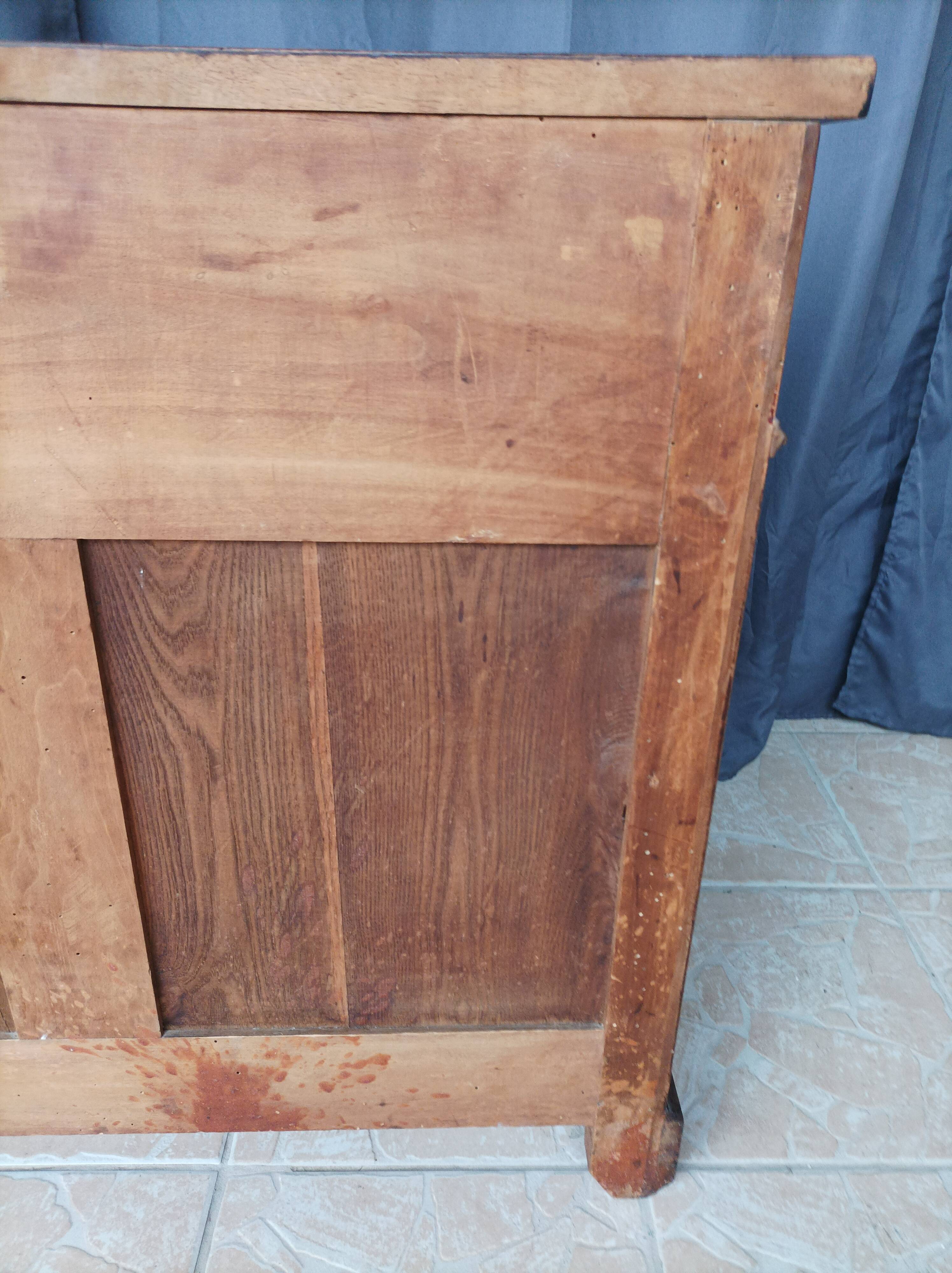Low walnut sideboard