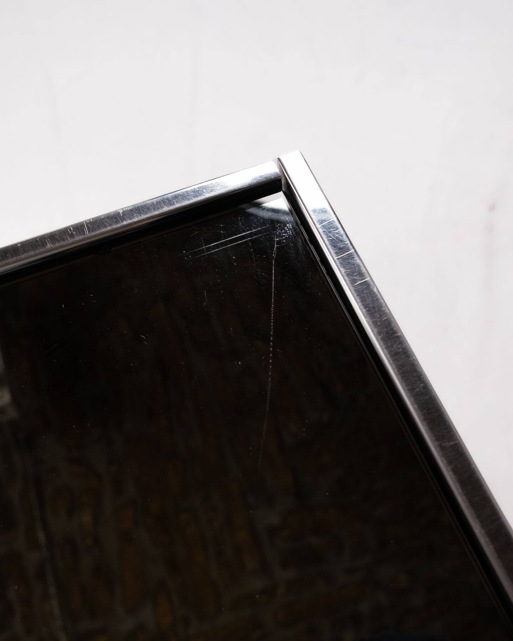 Mirror coffee table with bar, Willy Rizzo for Cidue, Italy, 1970s
