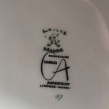 Earthenware table service Limoge Charles Arhenfeld