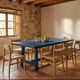 Handmade solid wood oval dining table, Bacon Collection