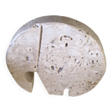 Animal (elephant) in travertine by FRATELLI Mannetti