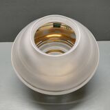 Art-deco globe for ceiling light - granite and gold glass - 1930s