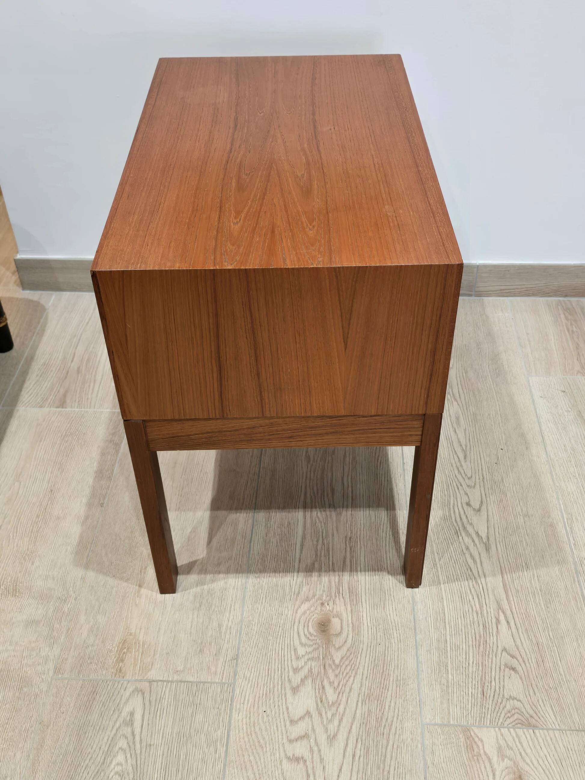 Scandinavian teak bedside table – made in Denmark – 1960s