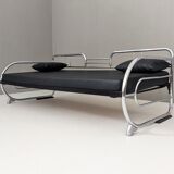 Canapé Bauhaus en acier tubulaire par Hynek Gottwald, années 1930
