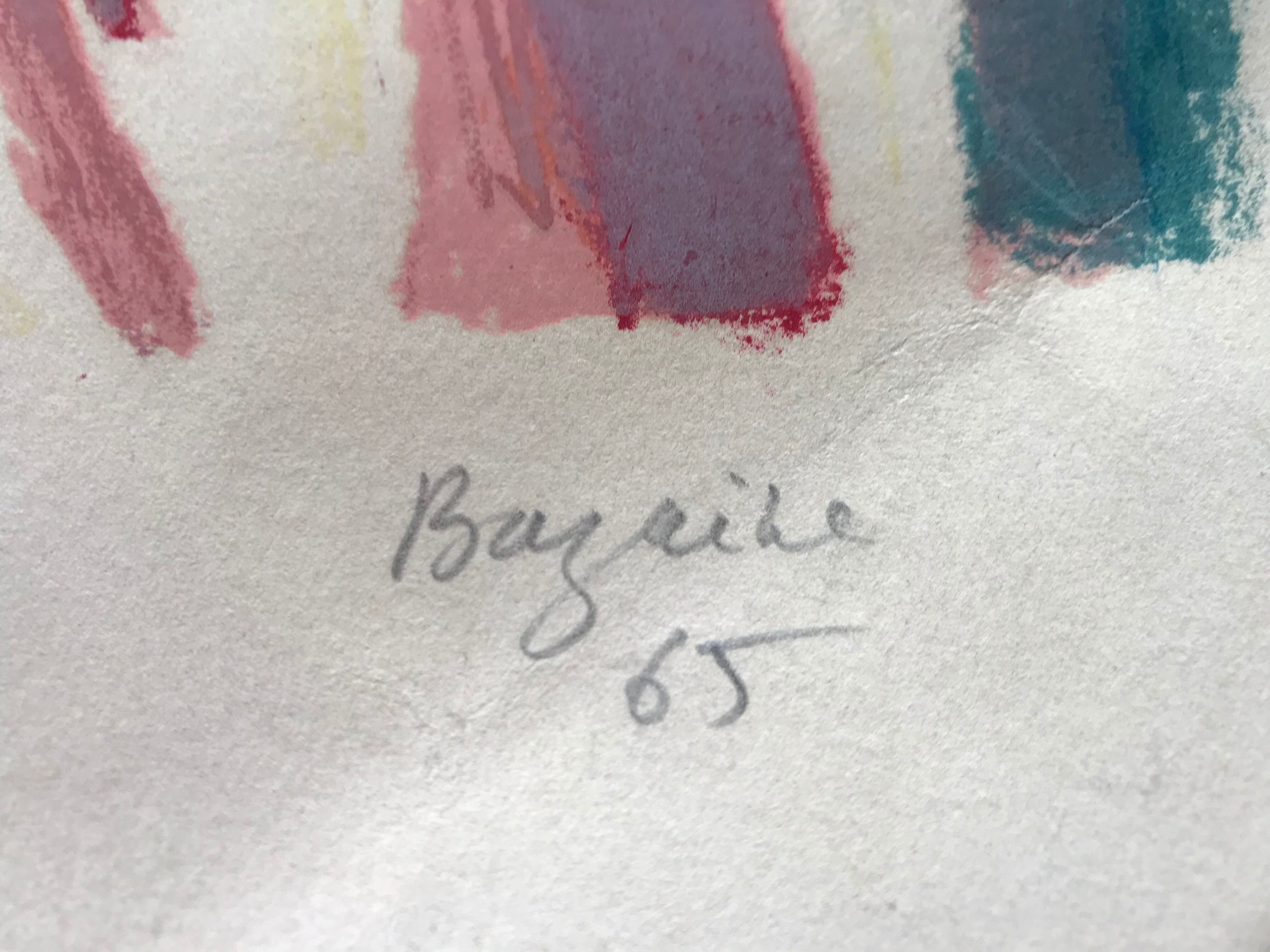 Original lithograph signed by Jean BAZAINE, Les saisons, 1965