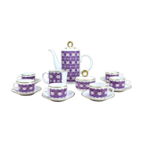 Mid Century Freiberger porcelain diamond, espresso tableware