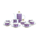 Mid Century Freiberger porcelain diamond, espresso tableware