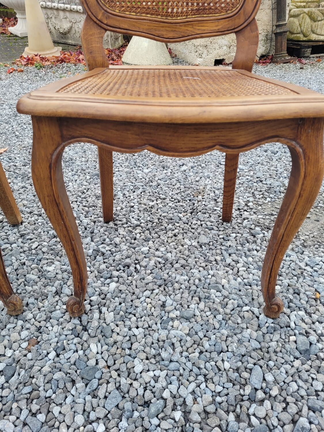 4 Louis XV style chairs cannée