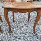 4 Louis XV style chairs cannée