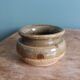 Signed stoneware mustard pot