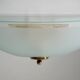 Ceiling lamp in satin glass and brass, 1970s