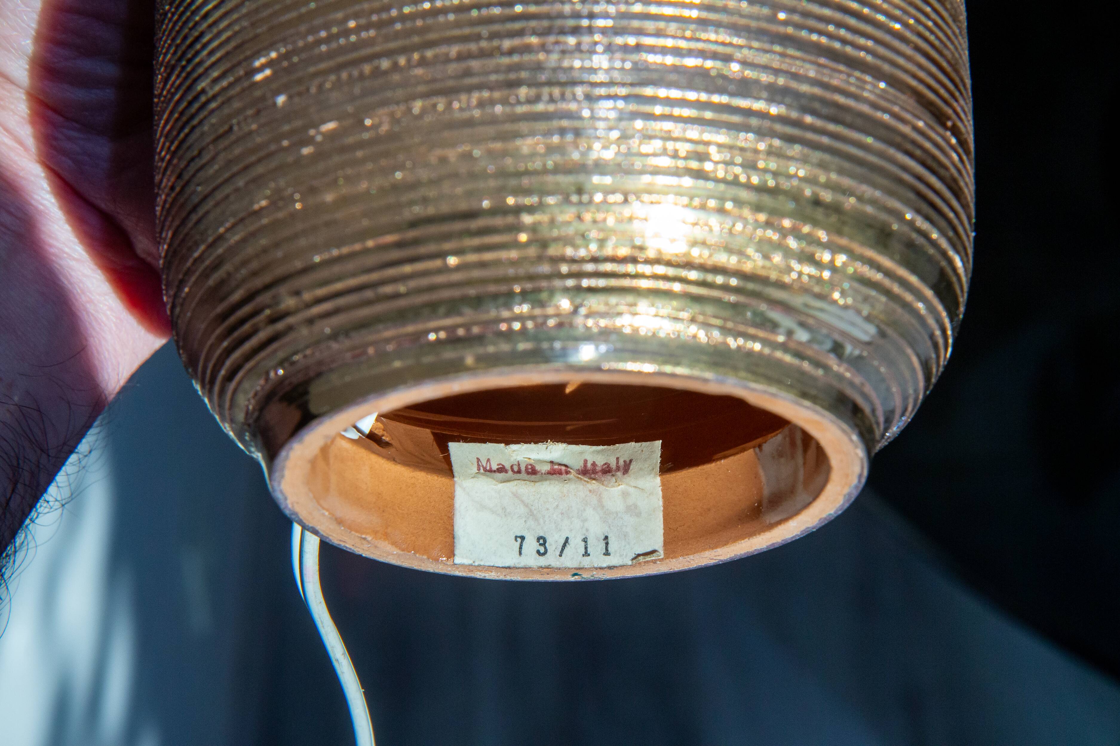 Italian lamp from the 1960s, ceramic attributed to Aldo Lonsi for Bitossi.