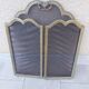 Fire shield brass chimney screen