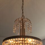 Cascade crystal chandelier