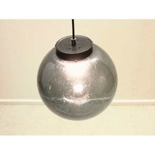 Suspension in the mid century vintage smoked glass