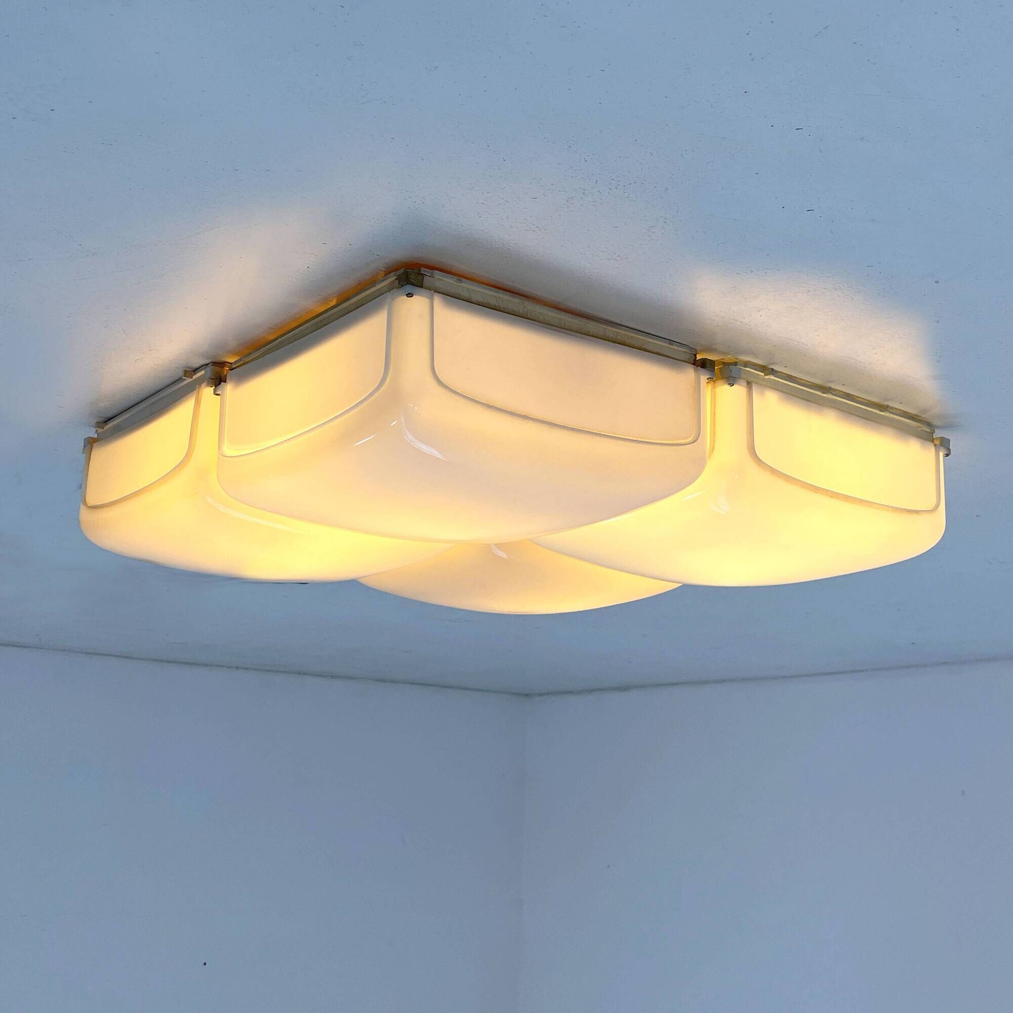 Set of 4 Cnosso Wall Lights by Angelo Mangiarotti for Artemide, 1960