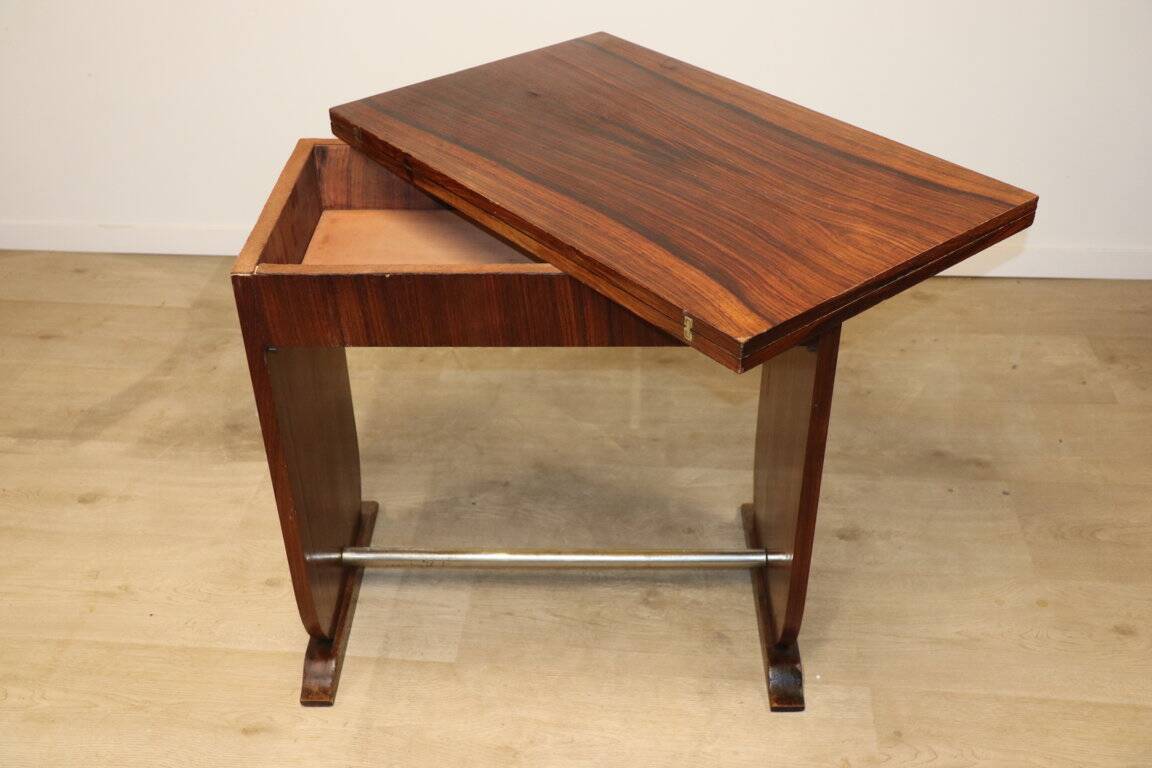 Art Deco "Portefeuille" table in rosewood - 1950