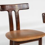 Ensemble de 8 chaises T, style scandinave, années 1960