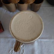 Vintage Digoin stoneware jug and glasses