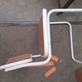 Marcel Breuer Chair cesca white Italian edition 70s