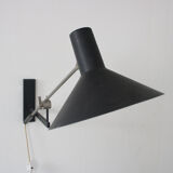 1960s Model “7105” wall lamp by J.J.M. Hoogervorst for Anvia, Netherlands