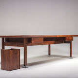 Mid-Century Modern Jacaranda Itamaraty Desk by Sergio Rodrigues for Oca, Brazil, 1960s