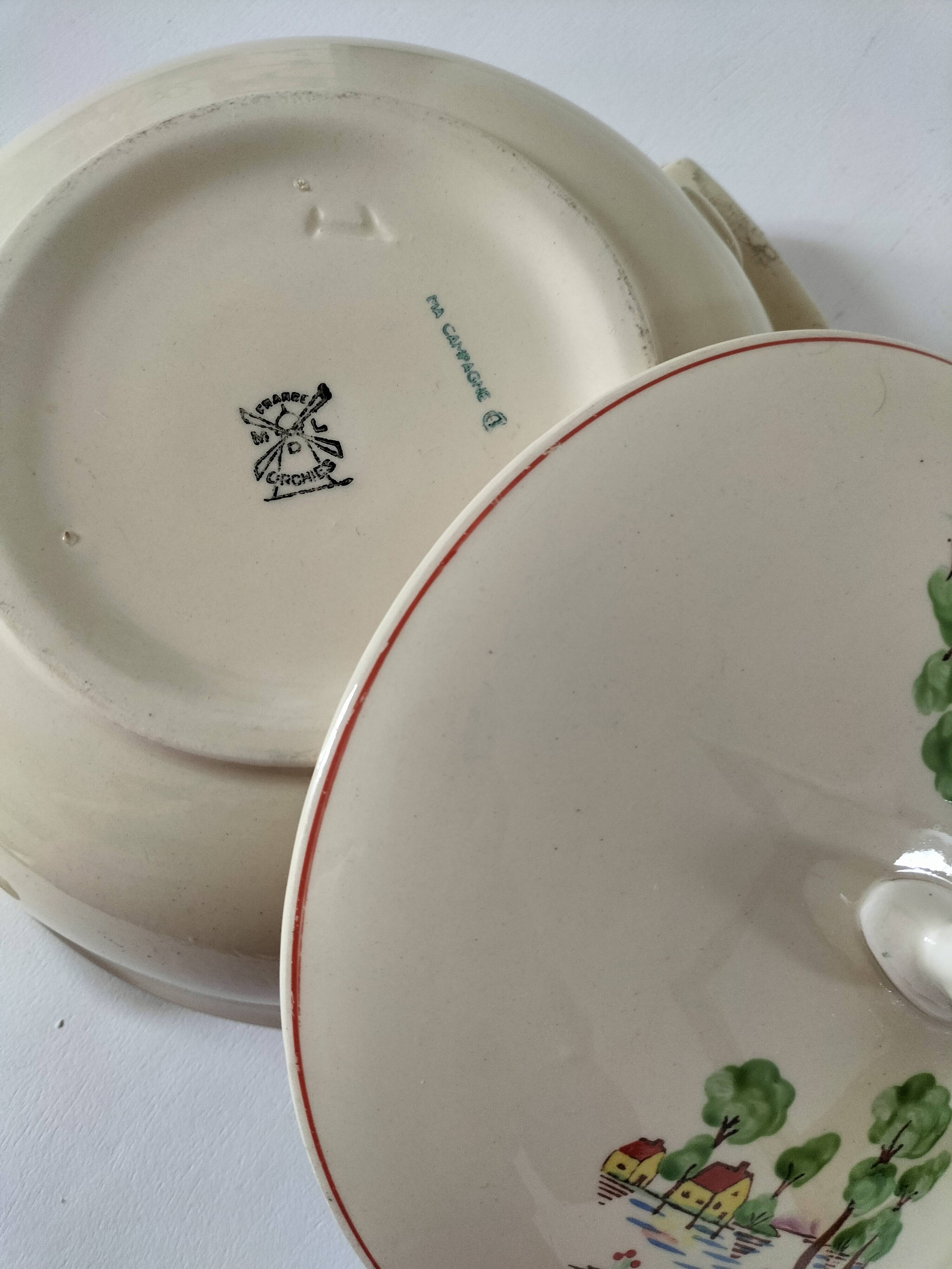 Old vegetable dish Moulin des Loups Orchies decoration My Countryside