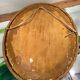 Bevelled golden oval mirror 40x51cm