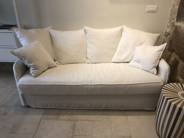 Canapé Home Spirit Cassis Lino Blanc
