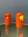 Set (2) of vintage orange table lamps