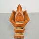 Art Deco Magazine Rack with Three Drawers, 1930s