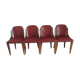 Suite 4 chaises gondole art déco 1950