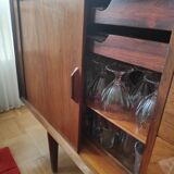 Low sideboard in a 1960s enfilade style in teak (Swedish designer Ib Kofod Larsen)