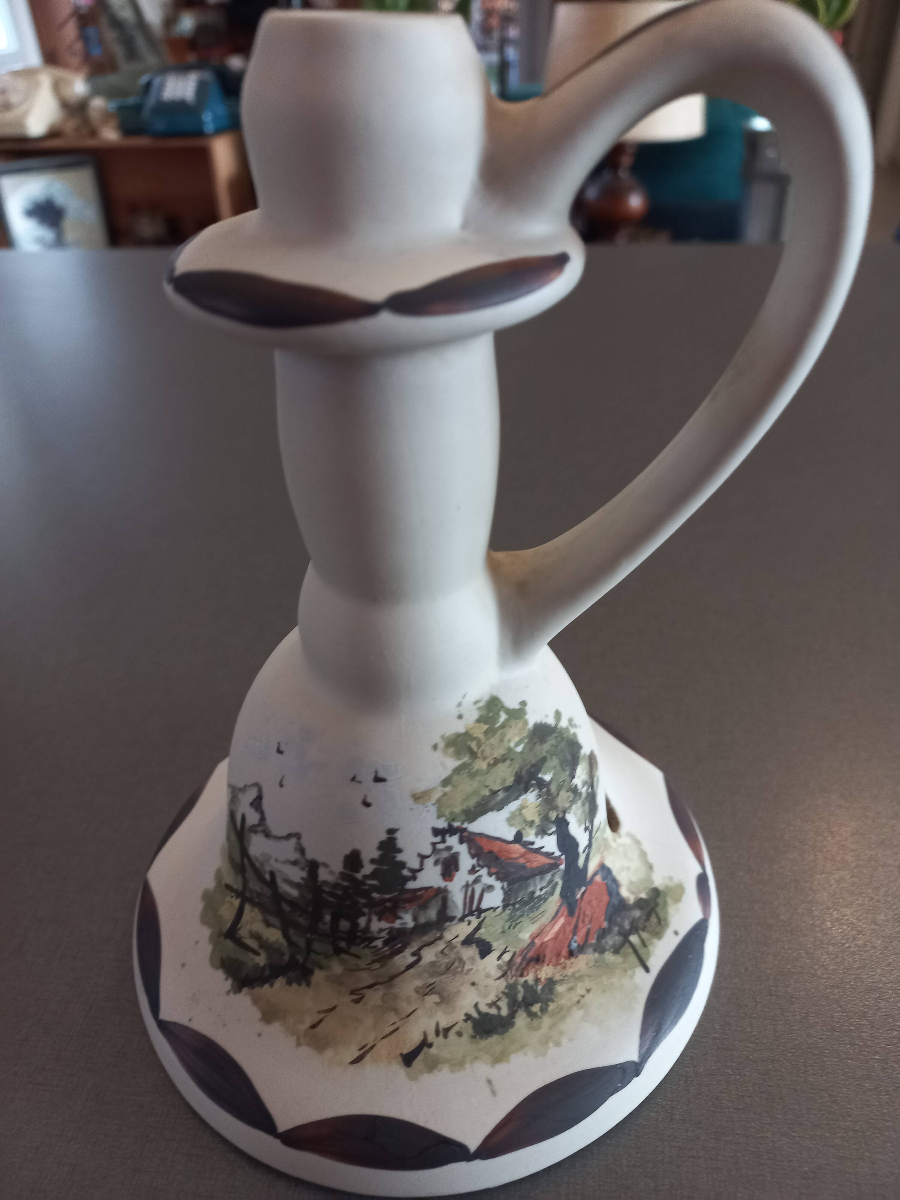 Candle holder signed Cazalas