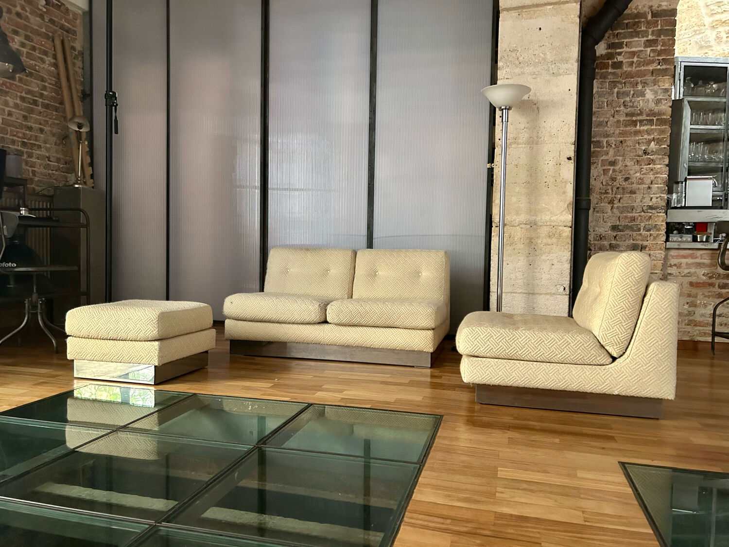 Salon "California" Jacques Charpentier, edition "Flat", France 1970