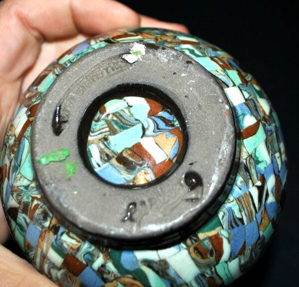 Vase art déco vallauris terres mêlées de jean gerbino 1930