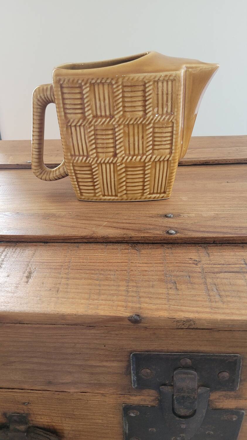 Sarreguemines earthenware jug