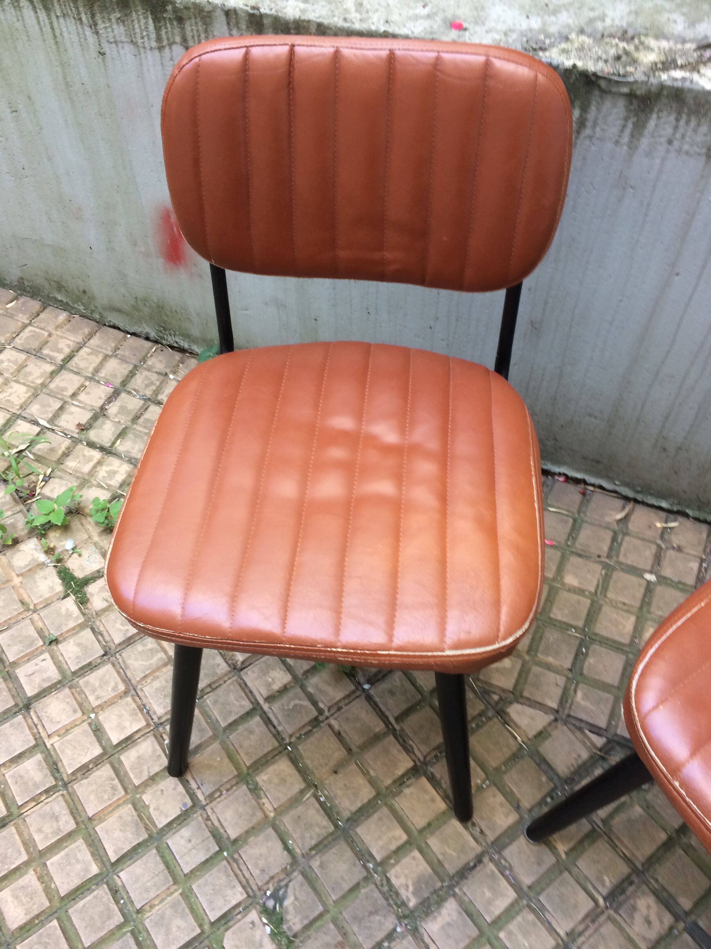 Pair of leather chairs