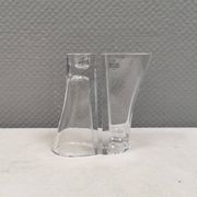 Vintage glass candlesticks/vases from the Danish Holmegaard glassworks.