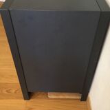 Iron and African walnut buffet