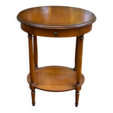 Bouillotte table guéridon oval in Louis XVI style certified NF Furniture