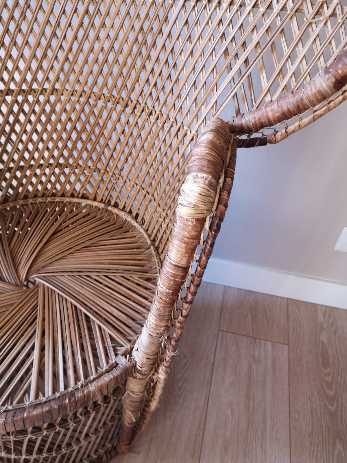 Fauteuil Emmanuelle peacock