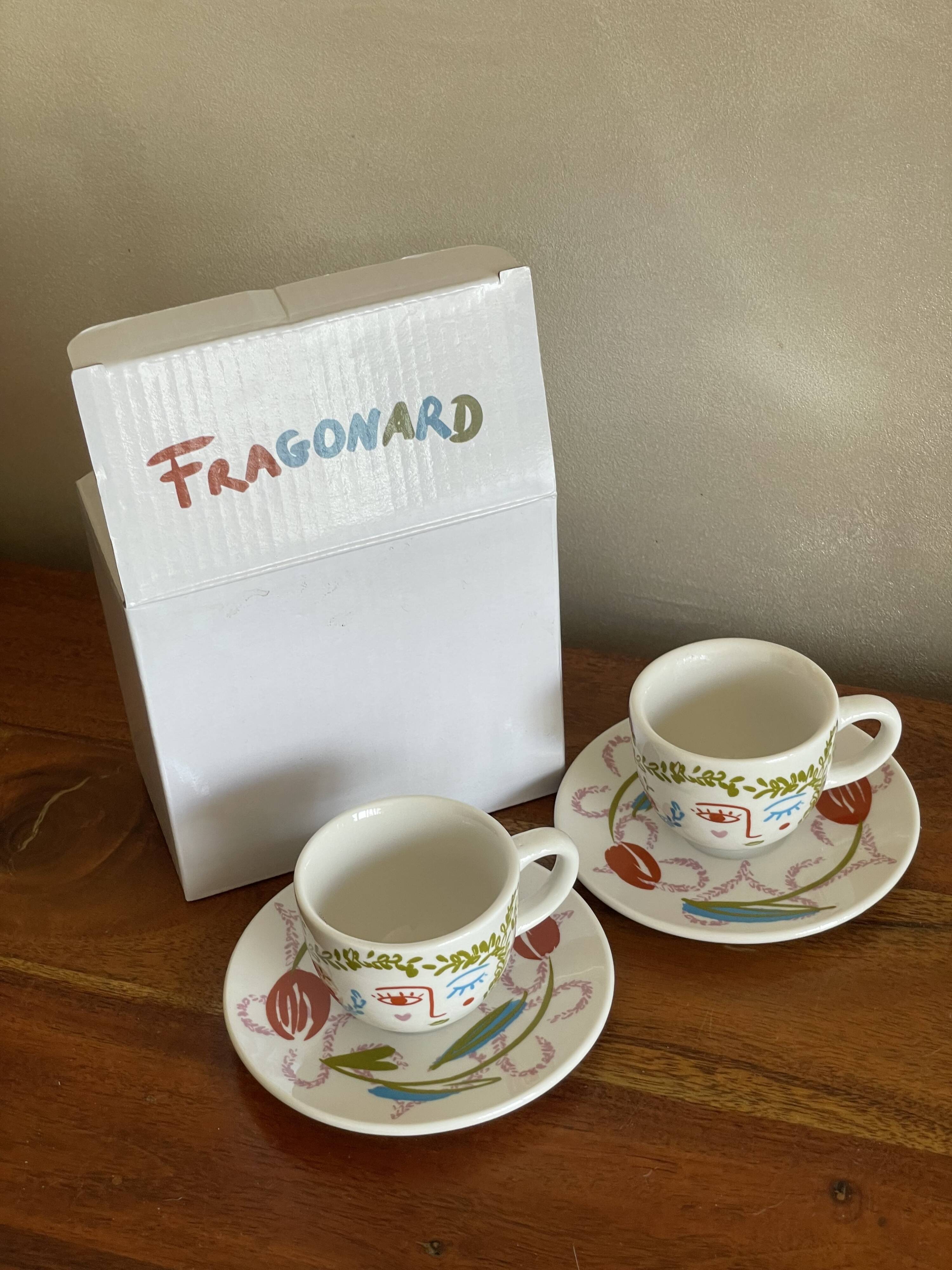 Duo de tasses Picasso Fragonard